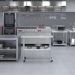 Stainless Steel Work Table with Wheels and Under-Shelf