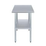 Stainless Steel Work Table with Undershelf - 24" x 30
