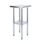 AmGood 18" Stainless Steel Utility Prep Table