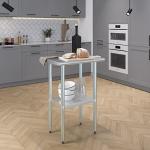 AmGood Stainless Steel Work Table with Undershelf