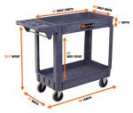 WEN 500-Pound Capacity Utility Cart, 40 x 17-Inch