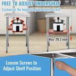 VEVOR Heavy Duty Stainless Steel Prep Table 24x24