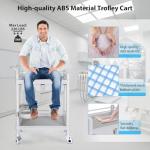 Mobile Trolley Cart with 2 Shelves and Drawers