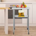VEVOR Heavy Duty Stainless Steel Prep Table 24x24