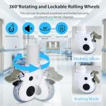 Mobile Trolley Cart with 2 Shelves and Drawers