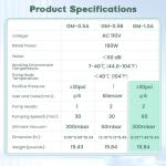 Huanyu Oilless Diaphragm Vacuum Pump 60L/min