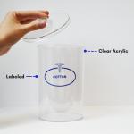 Set of 5 Clear Labeled Sundry Jars