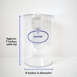 Set of 5 Clear Labeled Sundry Jars