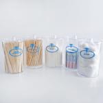 Set of 5 Clear Labeled Sundry Jars