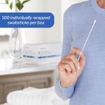 Sterile Cotton-Tipped Applicator Swabs, Wood Shaft