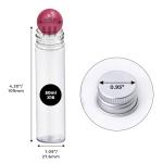 16 PCS Clear Plastic Test Tubes with Caps