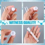 500 Pcs Clear Plastic Test Tubes with Caps