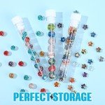 500 Pcs Clear Plastic Test Tubes with Caps