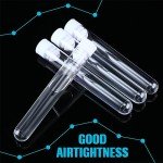 500 Pcs Clear Plastic Test Tubes with Caps