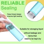 40 Pcs Clear Plastic Test Tubes with Caps