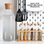 25PCS Clear Plastic Test Tubes with Lids