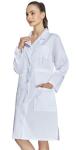 VOGRYE Women’s Long Sleeve Lab Coat Dress