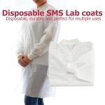 Disposable Large White Lab Coats – Pack of 10