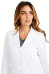 Women's 5-Pocket White Lab Coat - Minimalist Style