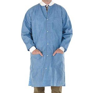EOM Disposable Knee Length Lab Coats - Pack of 10
