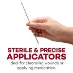 200 Sterile Cotton-Tipped Wood Applicators - 6