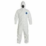 Tyvek Disposable Coveralls with Hood - Medium, White