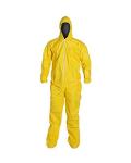 DuPont Tychem Coverall with Hood and Socks, Medium