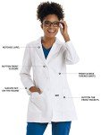 Missy White Lab Coat with Back Tab, Medium