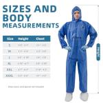 Disposable Protective Coveralls with Hood for Labs