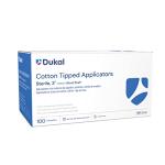Dukal 3" Sterile Cotton Tipped Applicators - 200 Pack