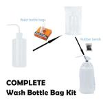 Wash Bottle Bag Kit with Labels and Bands