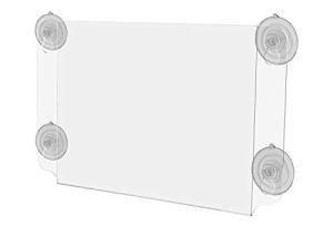 Acrylic Double-Sided Sign Holder with Suction Cups