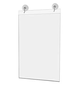 Clear Acrylic Sign Holder 4 Pack with Suction Cups