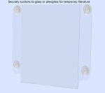 4 Pack Suction Cup Sign Holders for Events