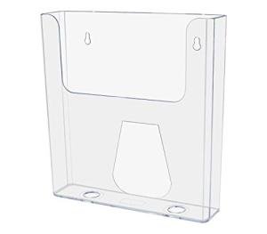 12-Pack Clear Acrylic Magazine Holders for Display