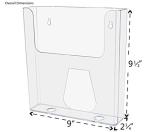 12-Pack Clear Acrylic Magazine Holders for Display