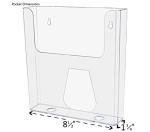 12-Pack Clear Acrylic Magazine Holders for Display