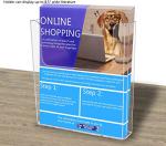 12-Pack Clear Acrylic Magazine Holders for Display