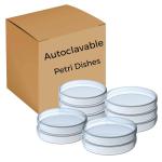 10 Pack Autoclavable Sterile Plastic Petri Dishes