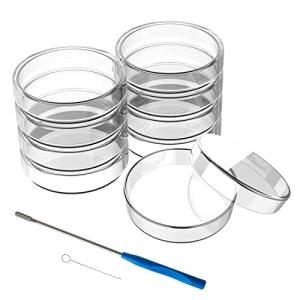 90mm Glass Petri Dishes with Lids - 10 Pack
