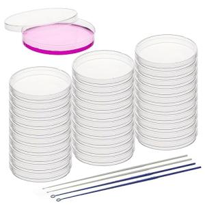 20 Pack Sterile Plastic Petri Dishes with Loops