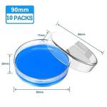 90mm Glass Petri Dishes with Lids - 10 Pack
