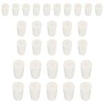 30Pcs Solid Rubber Stoppers in 3 Sizes