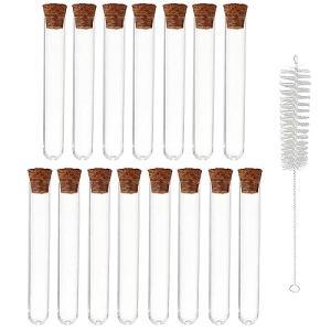 15Pcs 3ml Plastic Test Tubes with Lids
