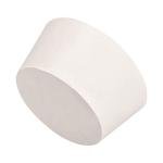 White Tapered Solid Rubber Stopper for Lab Tubes