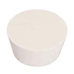 White Tapered Solid Rubber Stopper for Lab Tubes