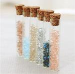 Clear Plastic Test Tubes with Cork Stoppers - 30 Pack