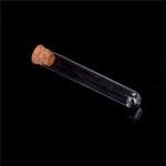 Clear Plastic Test Tubes with Cork Stoppers - 30 Pack