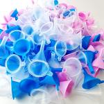 120-Pack Mini Plastic Funnels for Lab Use