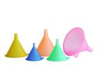 Mirenlife Colorful Plastic Funnel Set - 5 Sizes